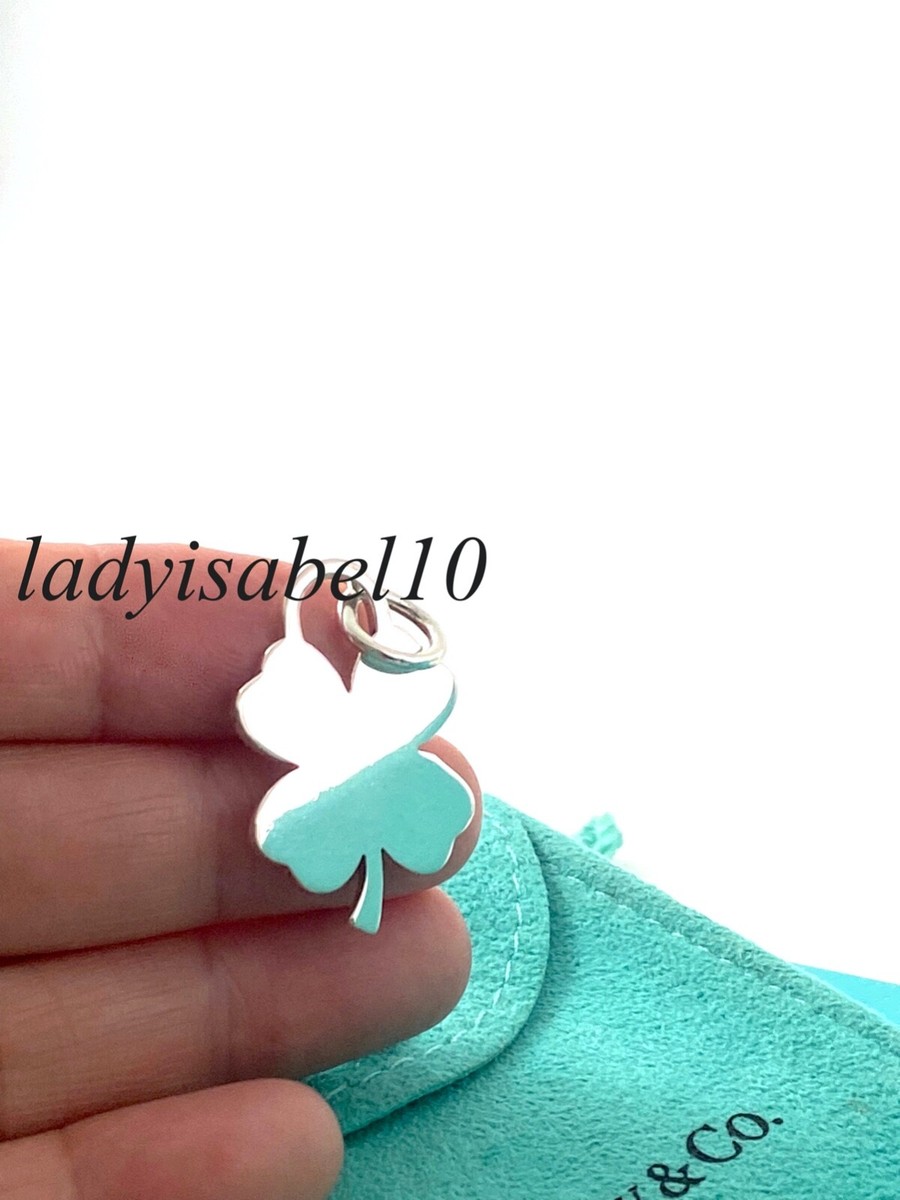 Tiffany & Co Four Clover Leaf Lucky Charm Shamrock Oval Clasp