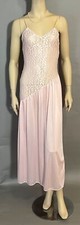 Vintage Undercover Wear nightgown Pink lace asymmetrical design size Small