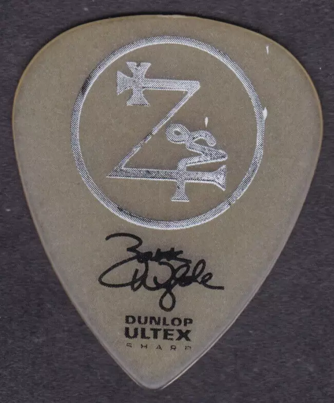 ZAKK WYLDE SOLO TOUR GUITAR PICK VERY RARE HEAVY METAL BLACK LABEL