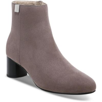Alfani Womens Sylus Faux Suede Almond Toe Ankle Booties Shoes BHFO 5123