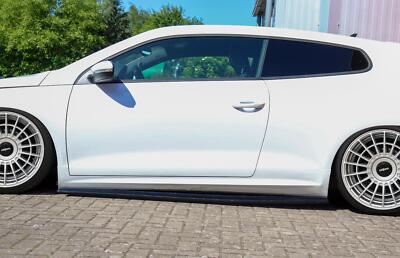 Bi Cup Seitenschweller aus ABS in schwarz matt für VW Scirocco 3 mit R-Line