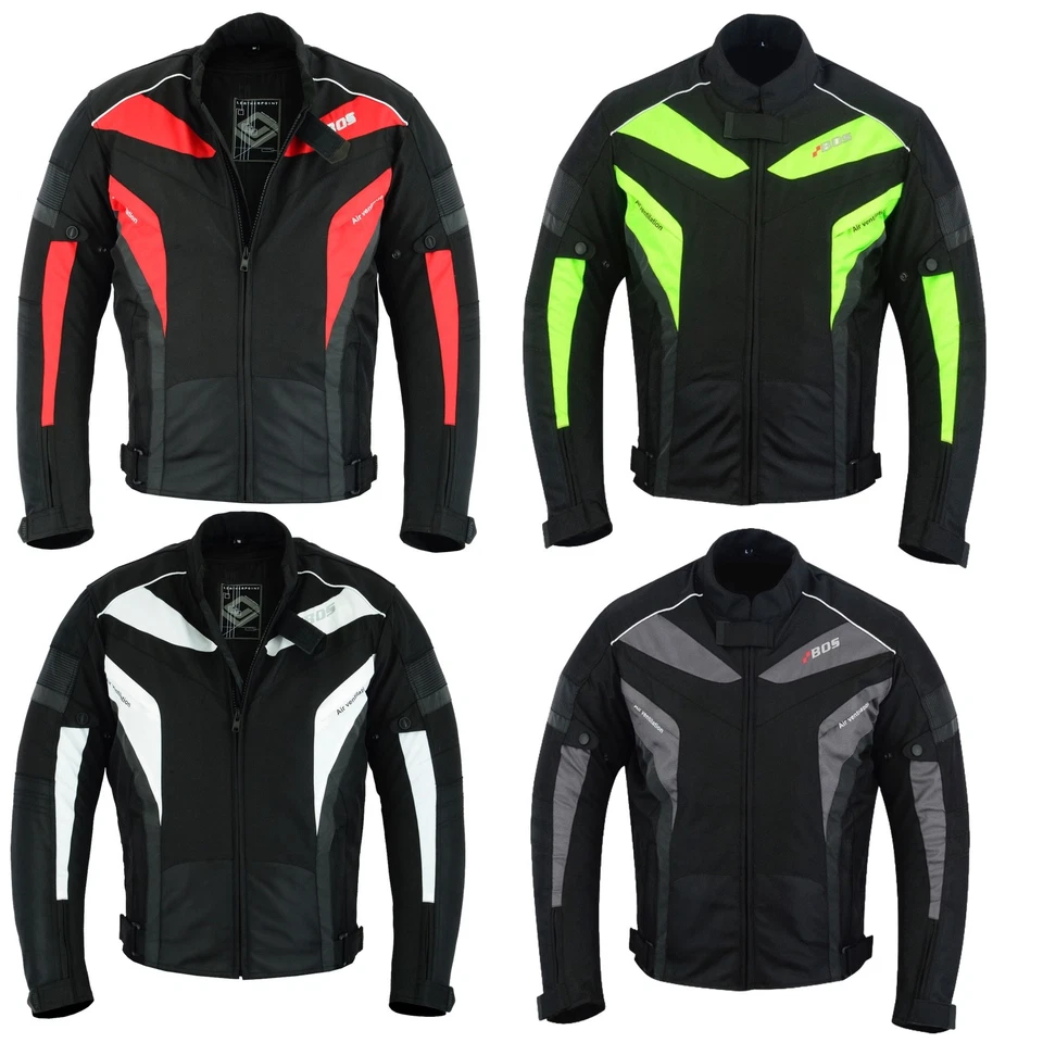 LEATHER POINT Winter Motorradjacke Textil Schwarz Weiß Wasserdicht Motorrad Winter Jacke Neu