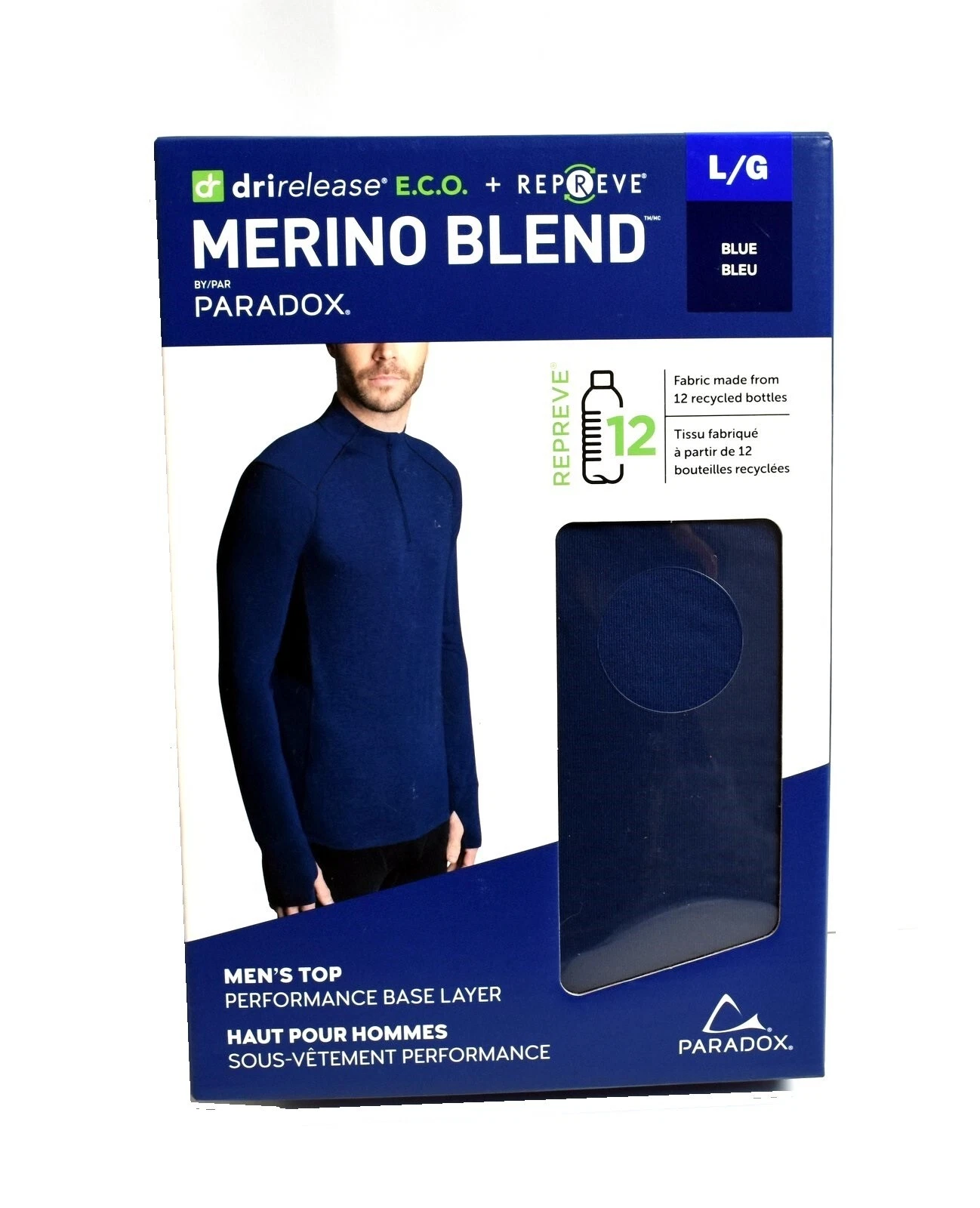 Paradox Men's Merino Blend Drirelease Performance Base Layer Shirt/Top - Navy
Opens in a new window