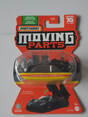 Matchbox Moving Parts: Pagani Huayra Roadster schwarz. OVP