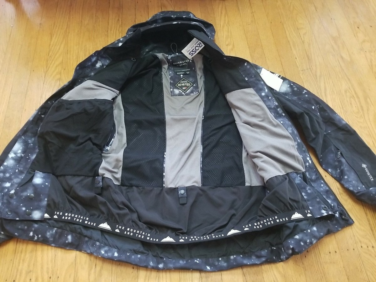 QuikSilver Snowboardware XS Gore Tex Kvj5 Forever 2L Blk
