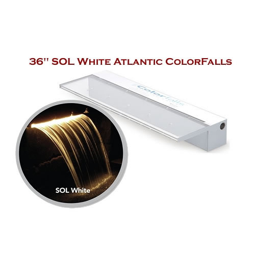 Wall Fountain Spillway Atlantic Water Garden Colorfalls- 36" SOL White - CF36SW - Afbeelding 1 van 9