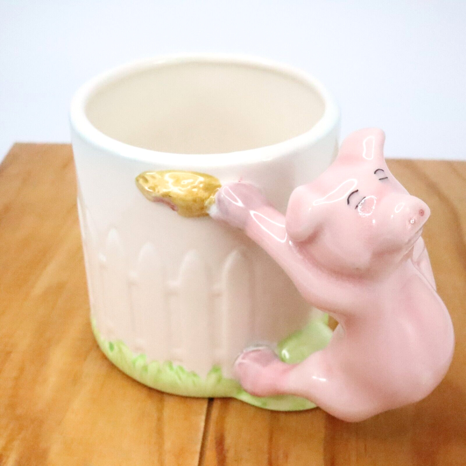 Vintage 1990 Bergschrund Seattle Pig N Handle Pie 3D 12oz. Coffee Mug