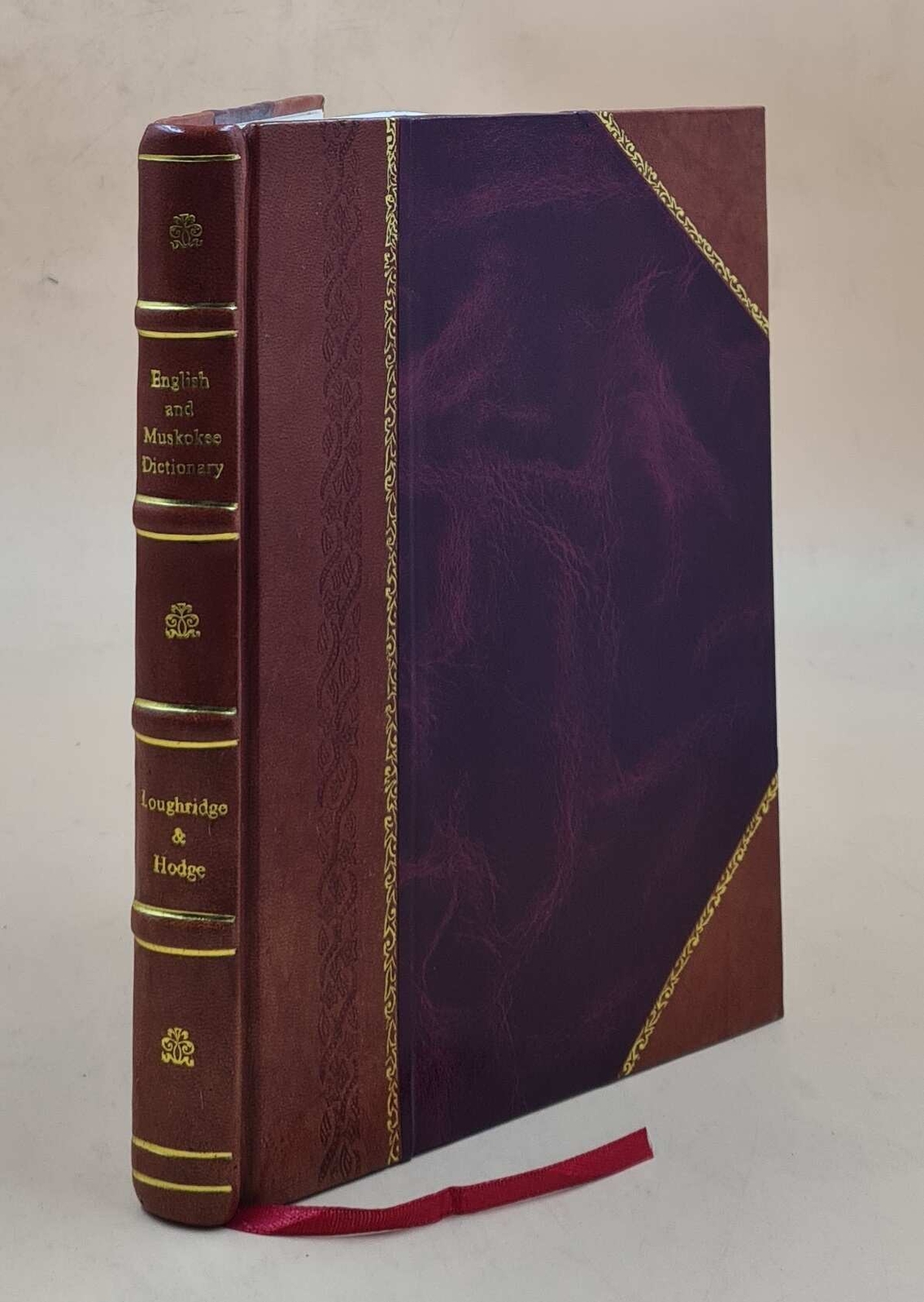 Bilingual English Muskokee Dictionary Leather Bound Edition