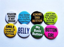 Vintage Reproduction Pinback Buttons Magnets  Bottle Openers. Button set 02