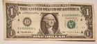 ●ERROR NOTE●,$1 BILL, Ink Error On The #4's — photo 1