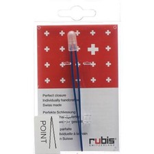 Rubis tweezers pointed blue inox