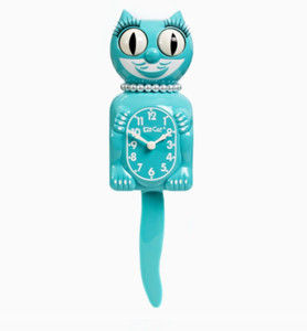 Kit Cat Clock Blue | eBay