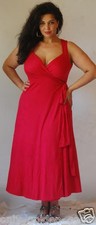 RED MAXI DRESS SEXY WRAP FASHION 2X 3X 4X PLUS ZC585
