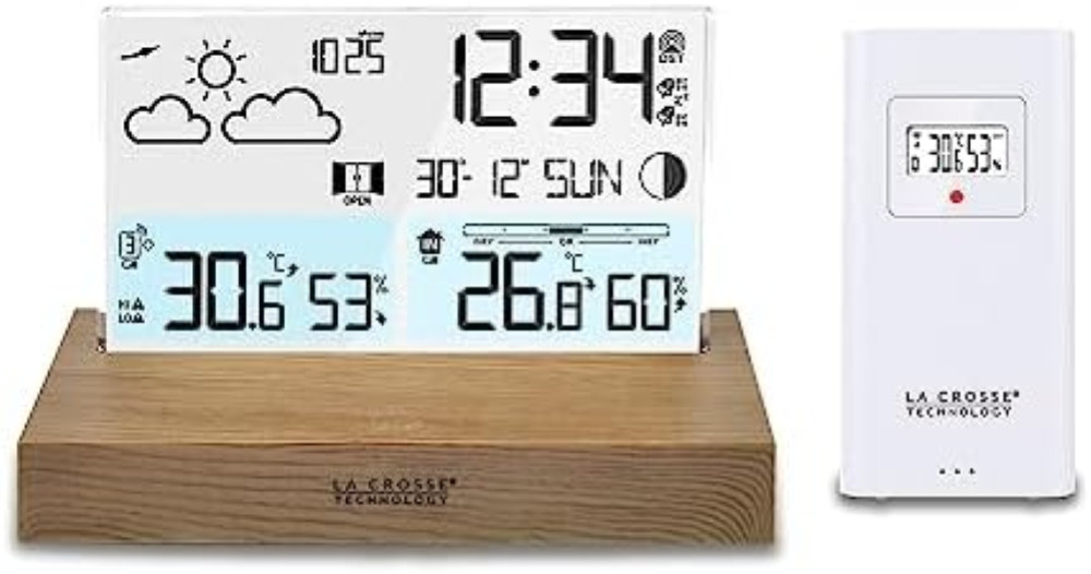 Stazione Meteorologica WS6207 La Crosse | Precisione e Design Legno