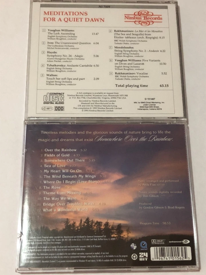 MEDITATIONS FOR A QUIET DAWN CD BRAND NEW SEALED +BONUS Somewhere Over Rainbow ! Foto 2 de 2