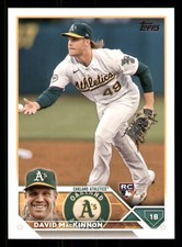David MacKinnon 2023 Topps #276 RC Oakland Athletics