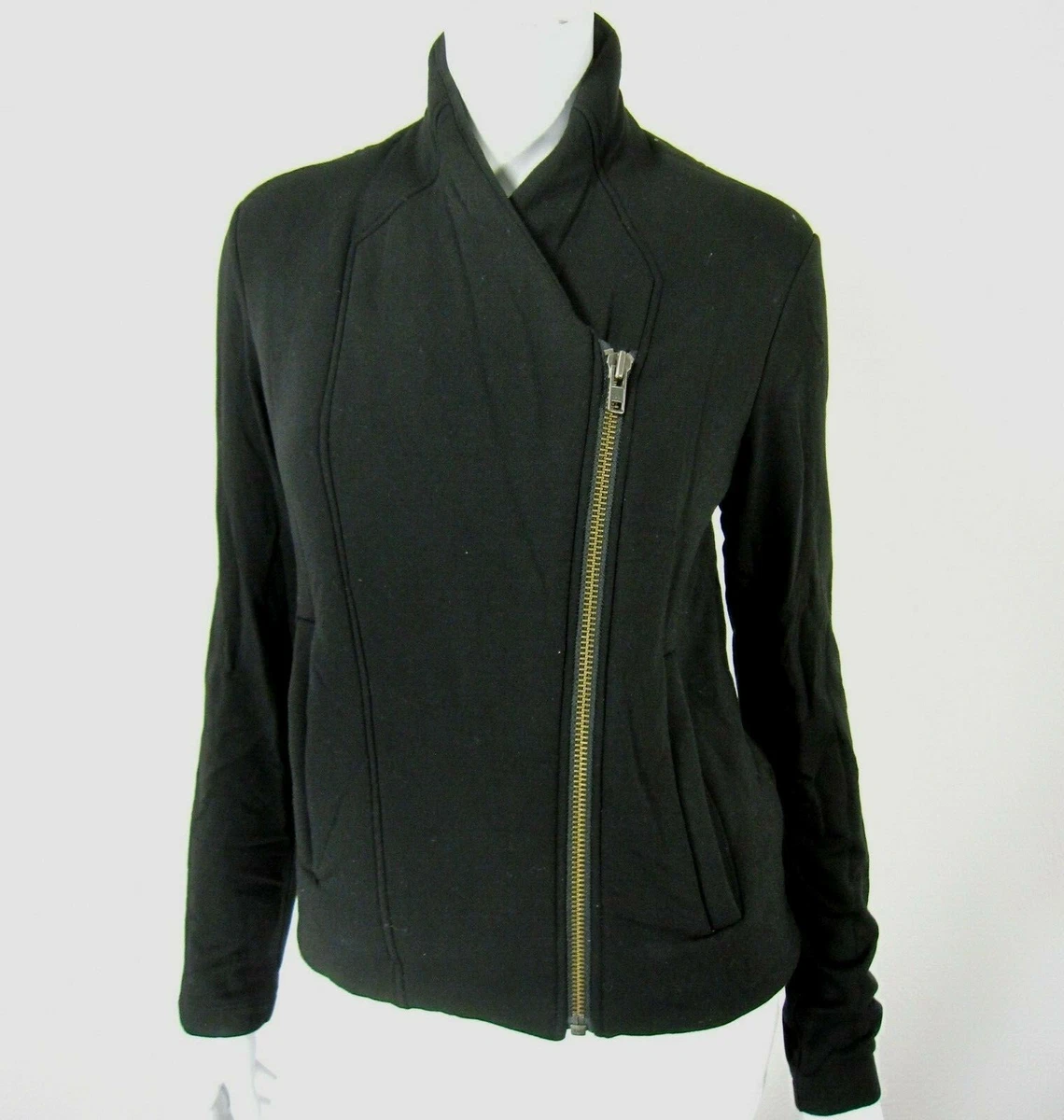 Helmut Helmut Lang Long Sleeve Jacket Size S Small Black Asymmetric Zip