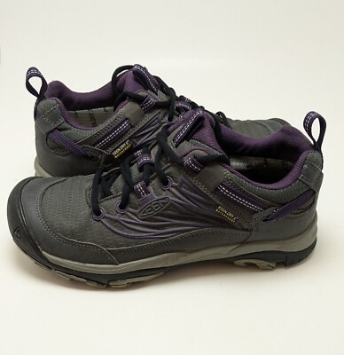 Womens Keen Saltzman WP Low Outdoor Magnet Purple Hiking Shoes