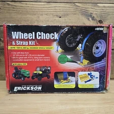 Etrack ATV UTV Wheel Chock Trailer Tire Strap Kit Tie Down Straps Towing System