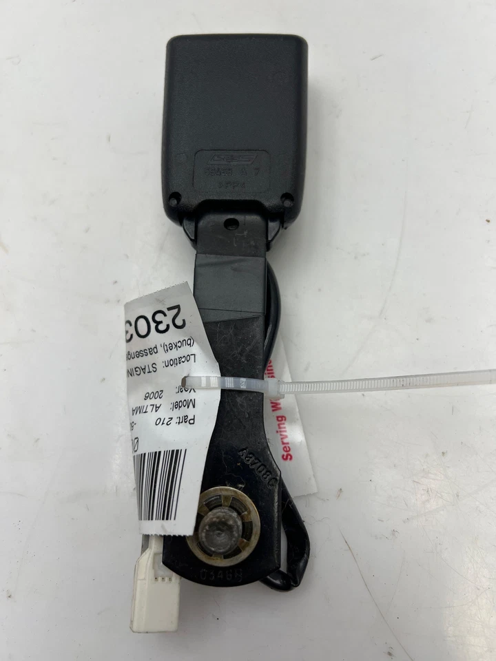 Nissan Altima 2002-2006 cinturón de seguridad delantero hebilla lado del pasajero derecho negro OEM Foto 3 de 3