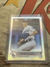 2022 Topps Chrome Baseball Walker Buehler Base Refractor #123