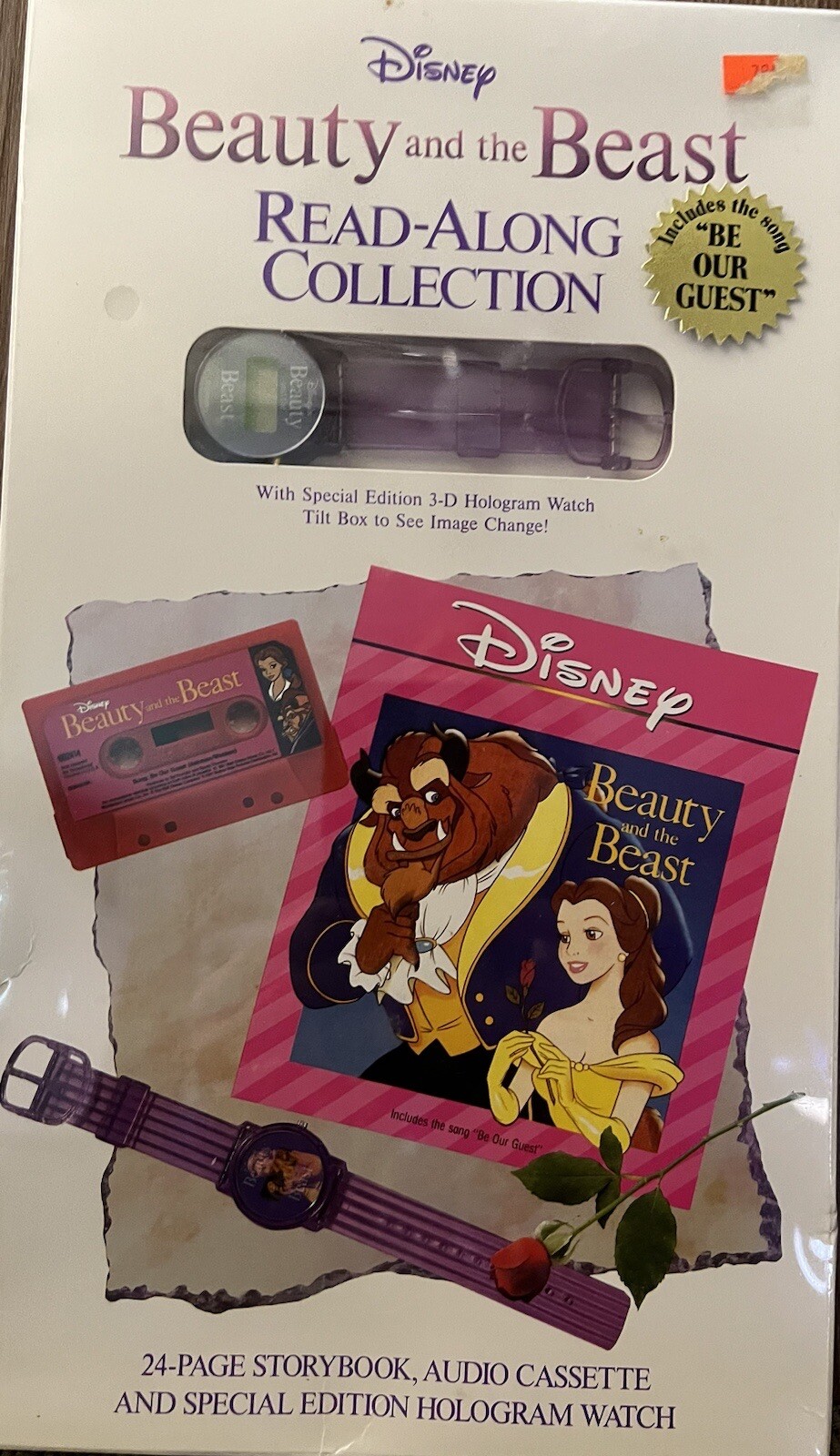 BEAUTY AND THE BEAST DISNEY STORY READ-ALONG BOOK & CASSETTE TAPE ...