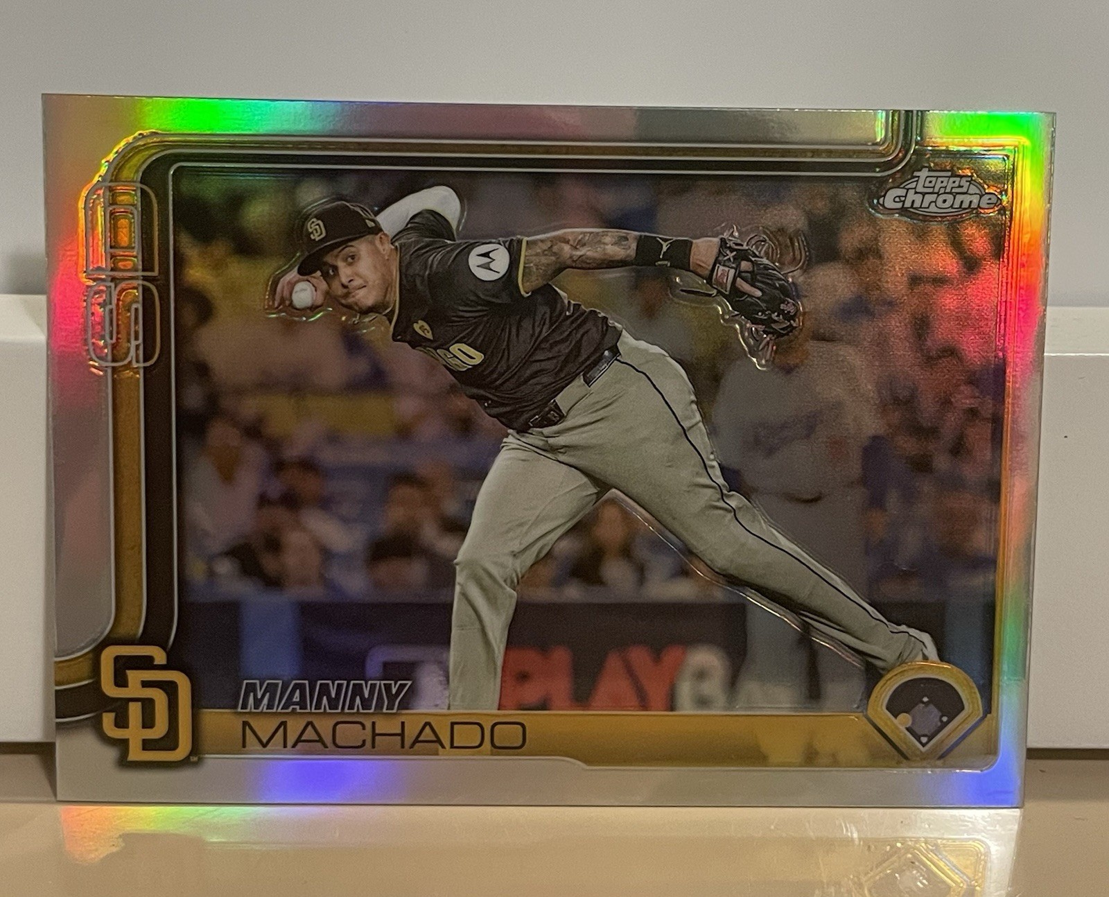 2025 Topps Chrome - Manny Machado Image Variation Refractor SP #53 Padres