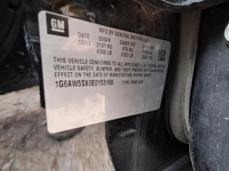 Motor de limpador de para-brisa usado serve: Cadillac 2014 Cts grau A - Imagem 2 de 4