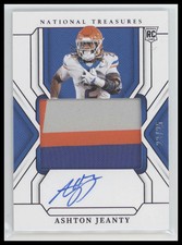 2025 Panini N. T. C. College Materials Signatures Blue #/25 Ashton Jeanty #57