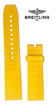 BREITLING Yellow Diver Pro Rubber Strap - 22 MM 152S Replacement 22-20