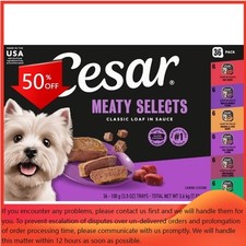 Cesar Classic Loaf in Sauce Liver, Pack Small Breed Wet Dog Food - 3.5oz/36ct