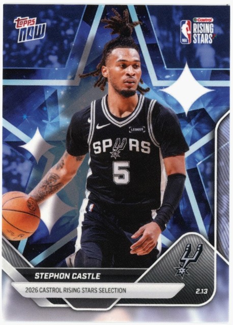 2025-26 Topps Now Rising Stars Stephon Castle #RS4