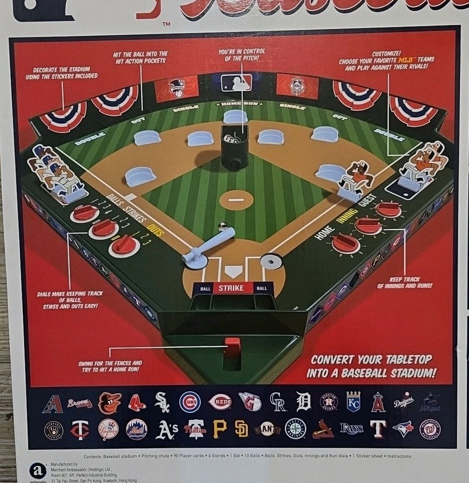New MLB Classic Baseball Board Game Officially Licensed MLB Table Top ...