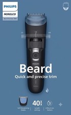 Philips Norelco Beard Trimmer 3000 BT3620/40 Waterproof 40 Settings Wet Dry Male