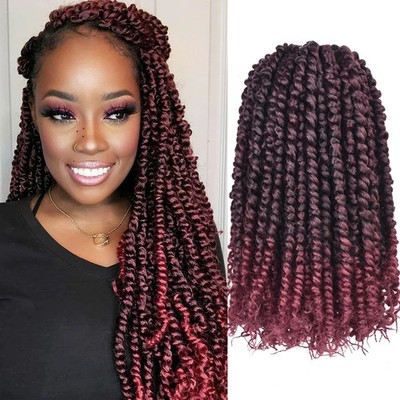 Pre-twisted Passion Twist Crochet Hair 1Pack Synthetic Hair for Black Women
