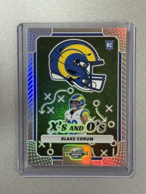 Blake Corum LA Rams Panini Contenders Optic NFL 2024 X s & O s ROOKIE PRIZM
