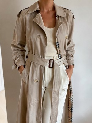 Burberry Wunderschöne Trenchcoat Größe 42-44 Neuwertig Beige Top Zustand 