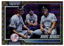 2026 Topps Series 1 Bronx Buddies #302 Spring Training Gold Foil 29/50 Yankees
