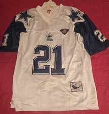  Mitchell & Ness 1995 Deion Sanders Throwback Dallas Cowboys  Jersey Size 54