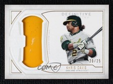 2019 Topps Definitive Collection Helmet 20/25 Khris Davis #DHC-KD sc2