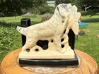 Vintage 40’s McCoy Hunting Bird Dog Window Box Bookend Planter