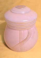VINTAGE EARLY 1950s PINK GLASS PENDANT LAMP SHADE