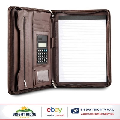 Stylish Business Padfolio with Organized Storage for Meetings and Interviews