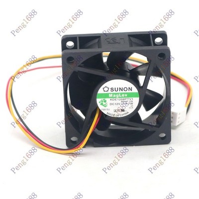 New   KDE1206PTV1 6025 DC12V 1.7W 6CM 3-wire cooling fan Fast Delivery #qm