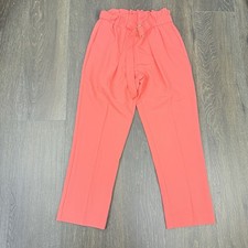 Worthington Paper Bag Waist Pants Women's SM Georgia Peach (orange/coral)Pull On