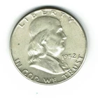 1952 Franklin Half Dollar, 90% Silver