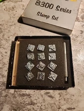 Craftool Co. 8300 Series Leather Stamping 12-Piece Set Armed Eagles, Bear, Fish 