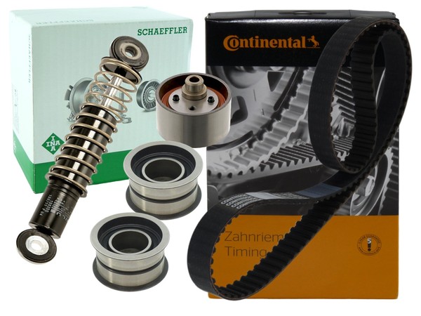 Conti Zahnriemen + Rollen SchwingungsdäMpfer Audi A6 S6 A8 S8 100 V8 3.6 3.7 4.2-image