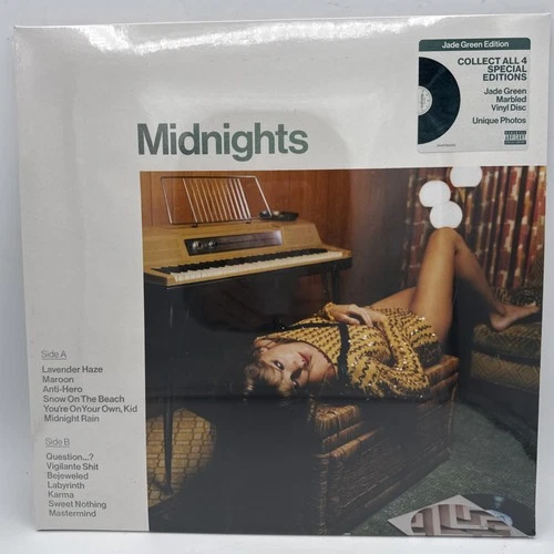 Taylor Swift – Midnights - Jade Green Edition - LP Vinyl Record 12" - NEW Sealed