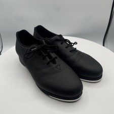 Bloch Mega Women's 8M Leather Tap Shoe Black Lace Up Dance Round Toe